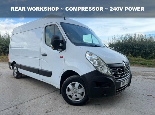 Renault Master 2019 2.3L 129 Bhp Workshop Van Compressor 240V White