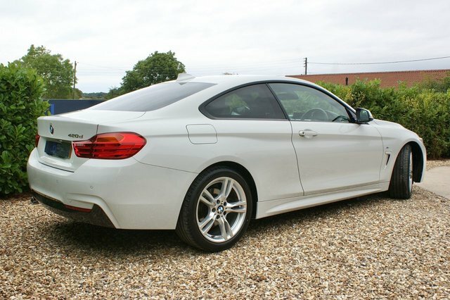 BMW 4 Series Gran Coupe 2.0 420D M Sport Coupe Euro 6 S S White #3