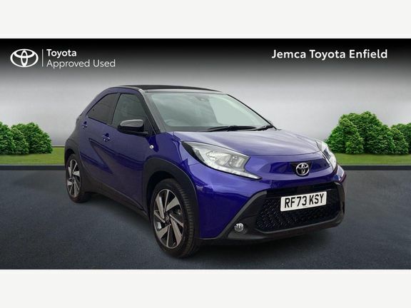 Toyota Aygo X Edge Canvas Roof Blue