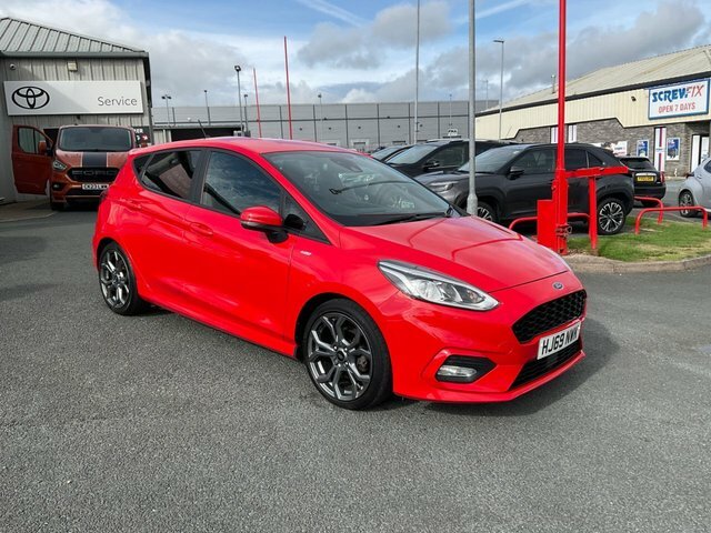 Ford Fiesta 1.0T Ecoboost Gpf St-line X Hatchback M Red