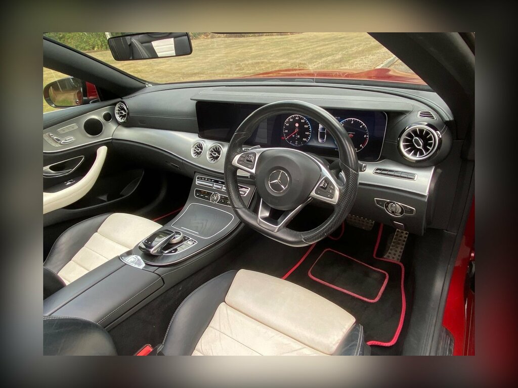Mercedes-Benz E Class 3.0 E350d V6 Amg Line Premium Cabriolet Dies DL18OCD Red #4