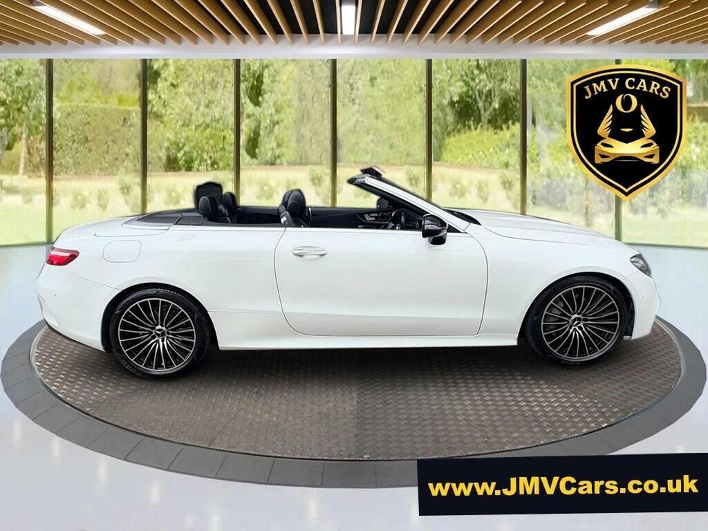 Mercedes-Benz E Class Convertible 2.0 E220d Amg Line Premium Cabriolet SK68GJZ White #2