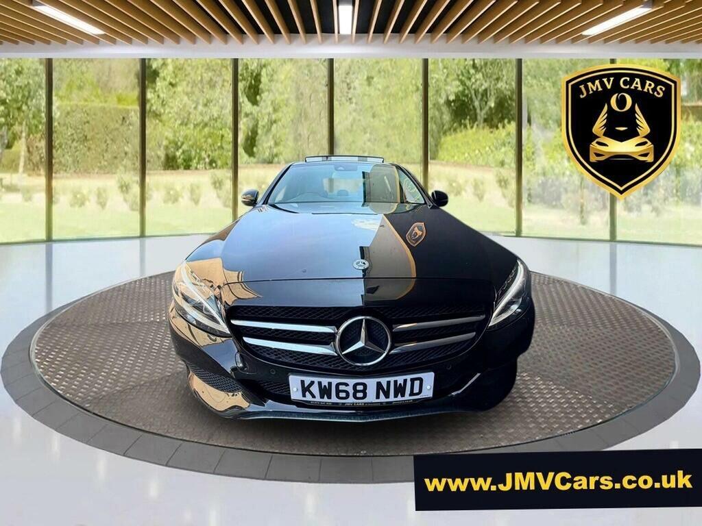 Mercedes-Benz C Class Saloon 2.1 C220d Amg Line Premium Plus G-tronic KW68NWQ Black #3