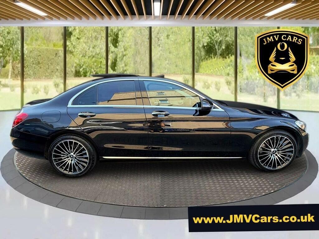 Mercedes-Benz C Class Saloon 2.1 C220d Amg Line Premium Plus G-tronic KW68NWQ Black #2