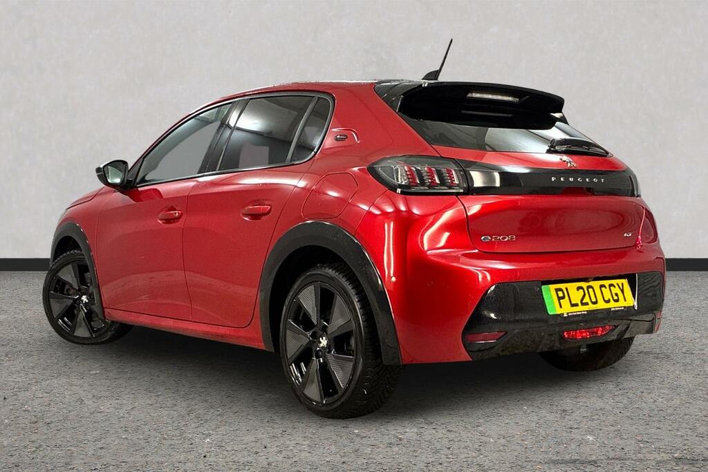 Peugeot e-208 100Kw Gt 50Kwh Red #3