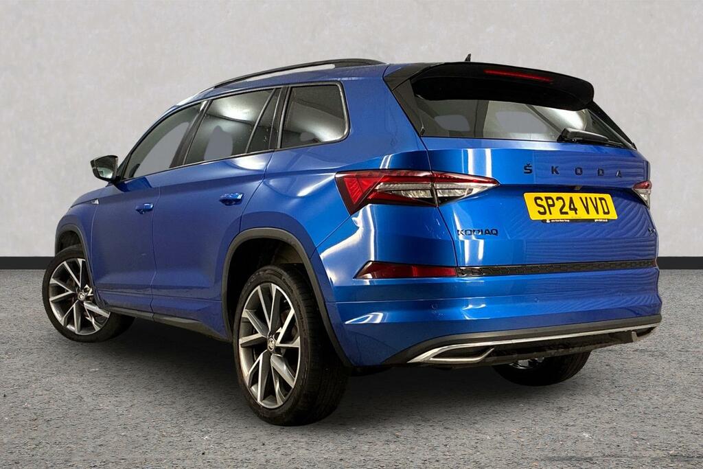 Skoda Kodiaq 2.0 Tdi Sport Line 4X4 Dsg 7 Seat Blue #3