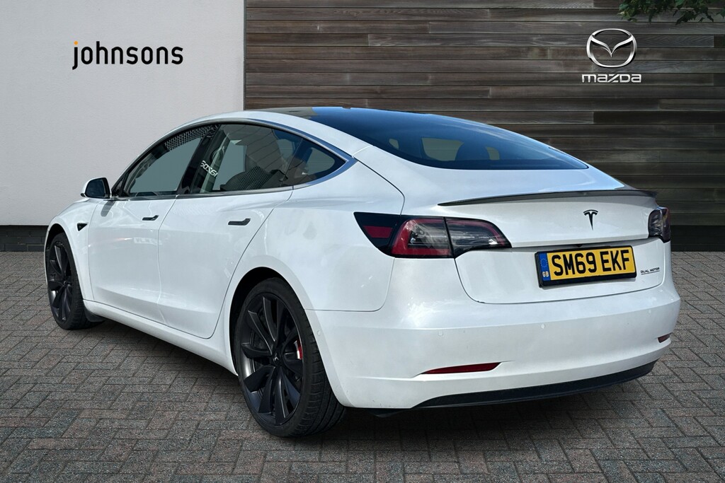 Tesla Model 3 Performance Awd Performance Upgrade White #2