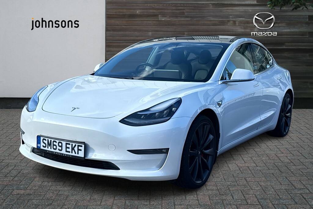 Tesla Model 3 Performance Awd Performance Upgrade White #4