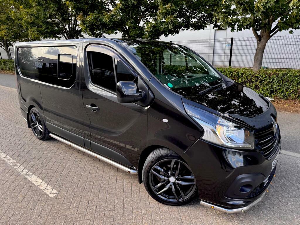 Renault Trafic 1.6 Dci 29 Sport Nav Crew Van Swb Euro 6 Black #2