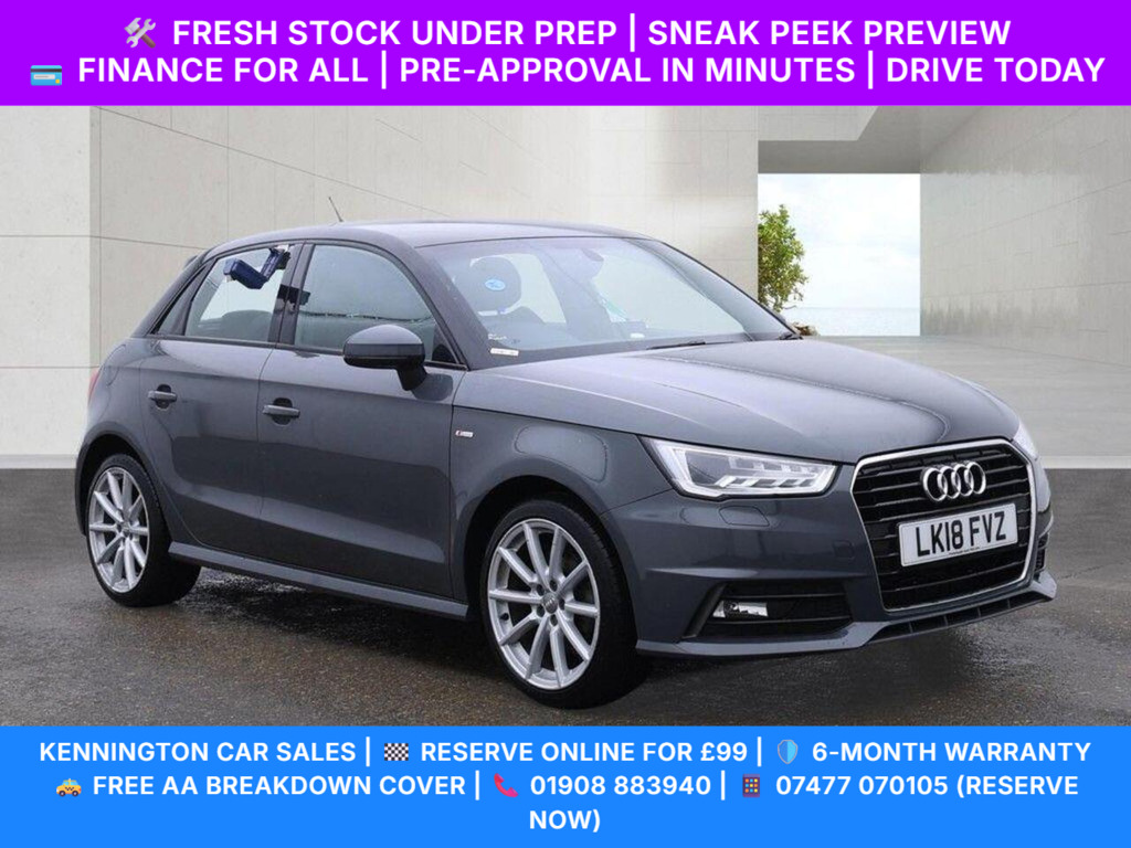 Audi A1 1.4 Tfsi S Line Sportback S Tronic Euro 6 Ss Grey