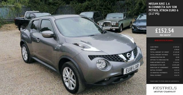 Nissan Juke 1.6 N-connecta Suv Xtron Euro 6 117 Ps Grey