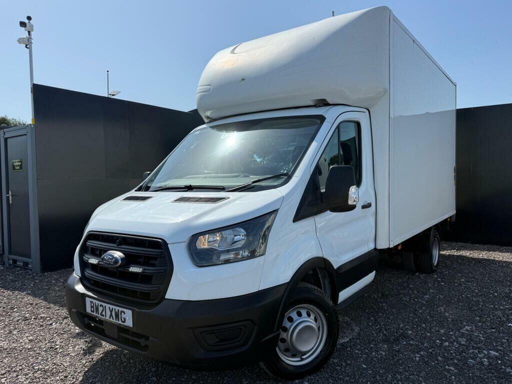 Ford Transit Custom 2.0 350 Ecoblue Leader Luton Rwd BW21XWG White #2
