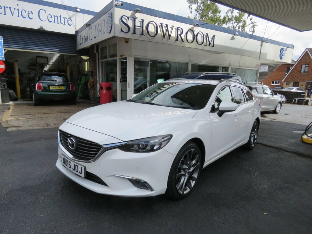 Mazda 6 2.2 Skyactiv-d Sport Nav Tourer Euro 6 Ss White