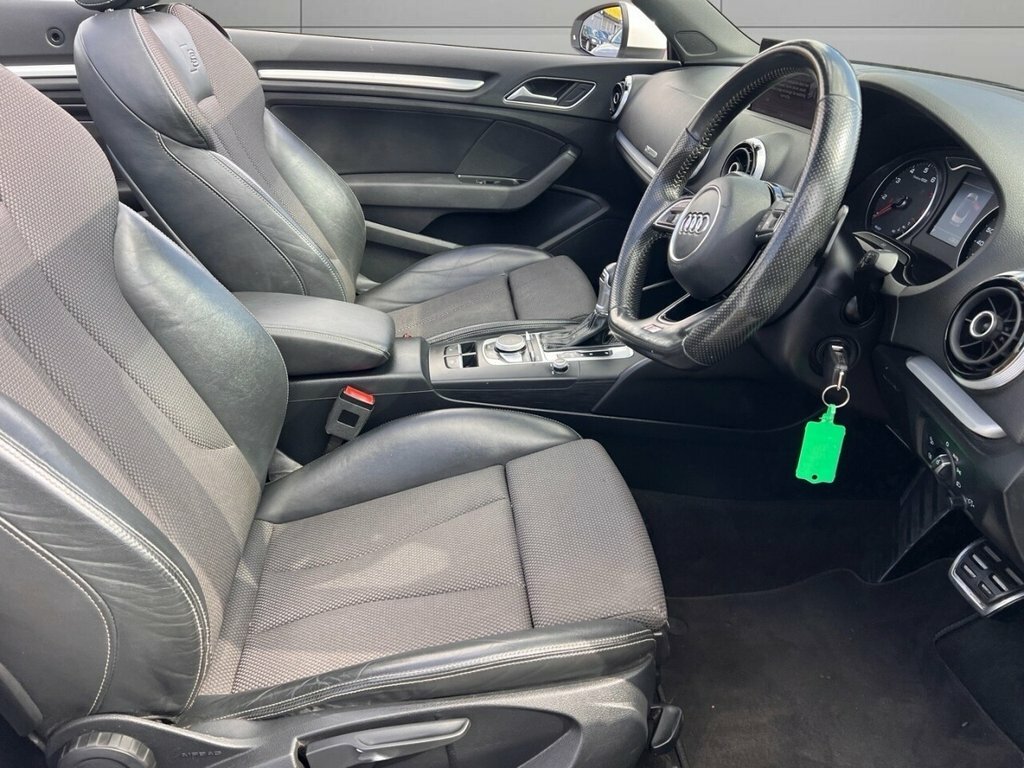 Audi A3 Cabriolet S Line Black #10