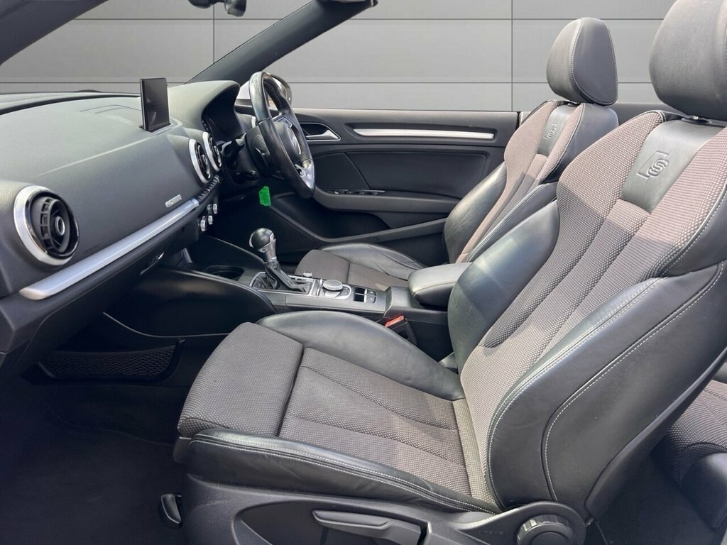 Audi A3 Cabriolet S Line Black #13