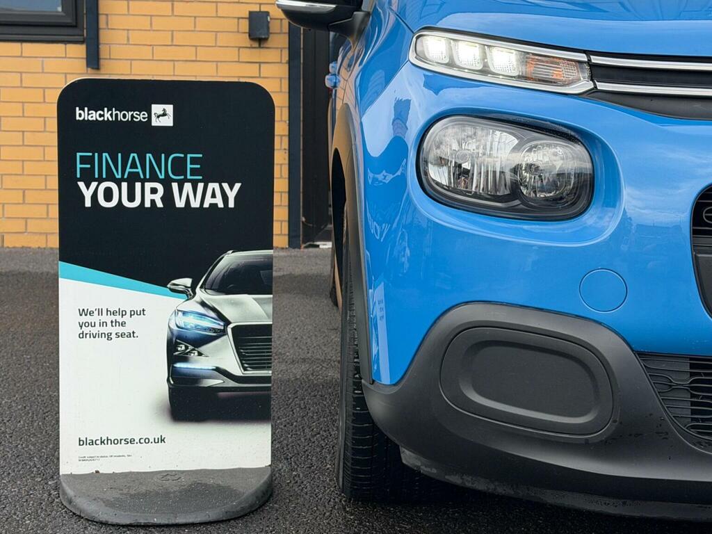 Citroen C3 Hatchback 1.2 Puretech Feel Euro 6 Ss 2019 NX69WJE Blue #5