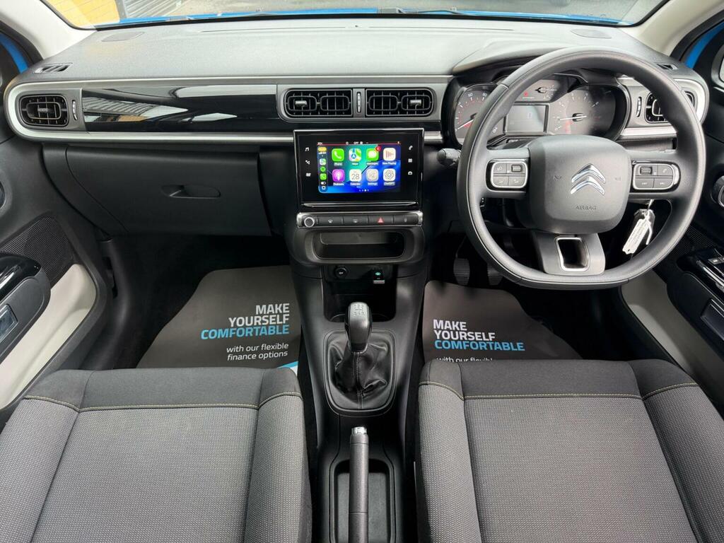 Citroen C3 Hatchback 1.2 Puretech Feel Euro 6 Ss 2019 NX69WJE Blue #2