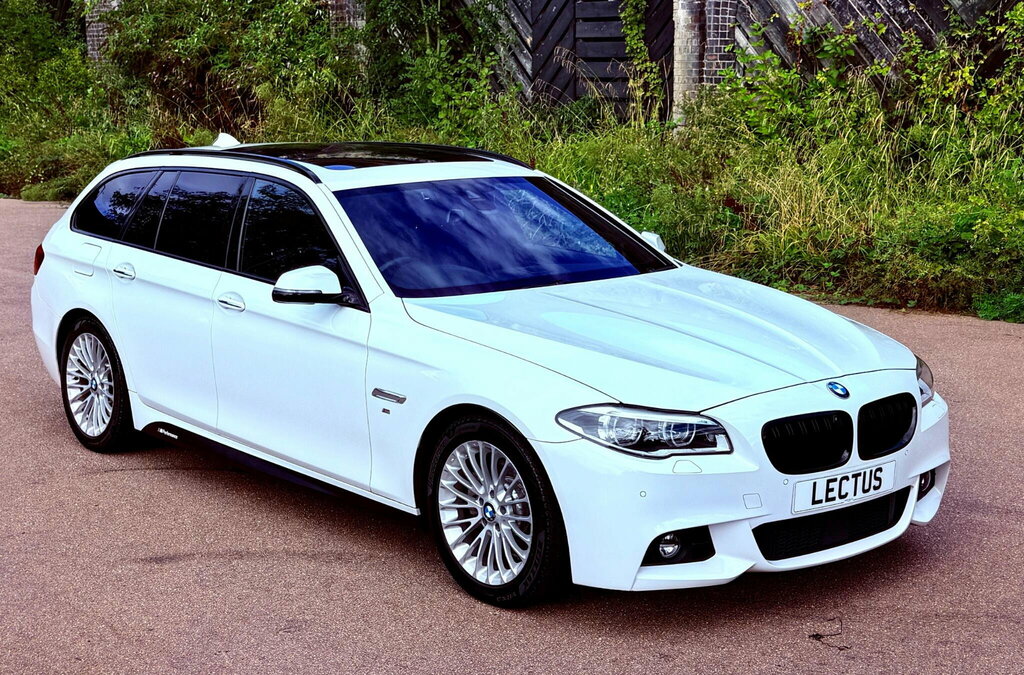 BMW 5 Series 2.0 528I M Sport Touring Ss White #2