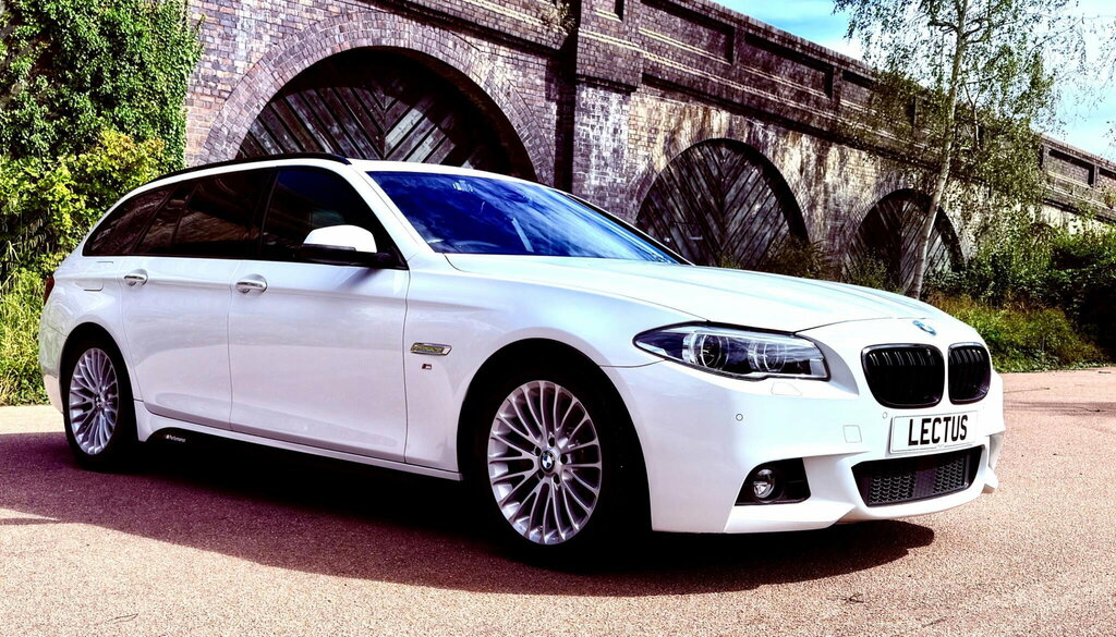 BMW 5 Series 2.0 528I M Sport Touring Ss White #3