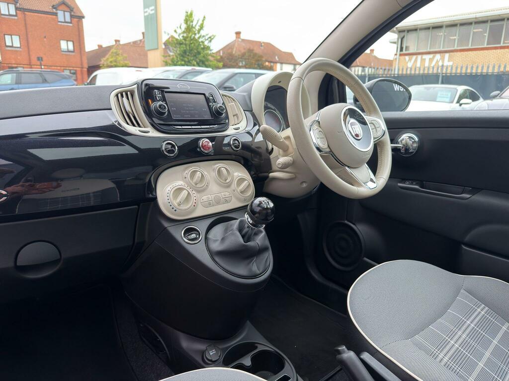Fiat 500 1.2 Lounge Euro 6 Ss Black