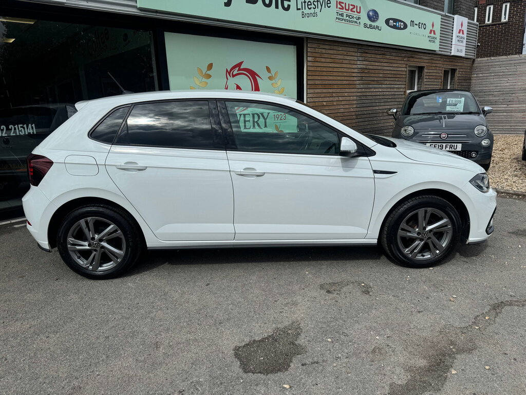 Volkswagen Polo 1.0 Tsi R-line Hatchback Euro 6 White #4