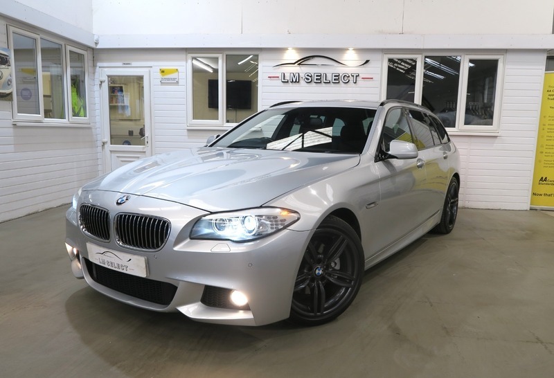 BMW 5 Series 520D M Sport Touring Silver #2