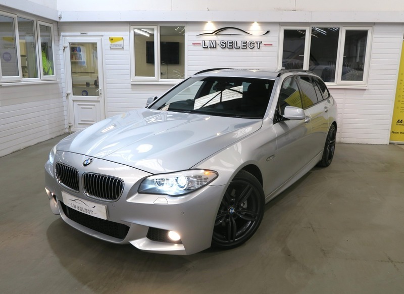 BMW 5 Series 520D M Sport Touring Silver #3