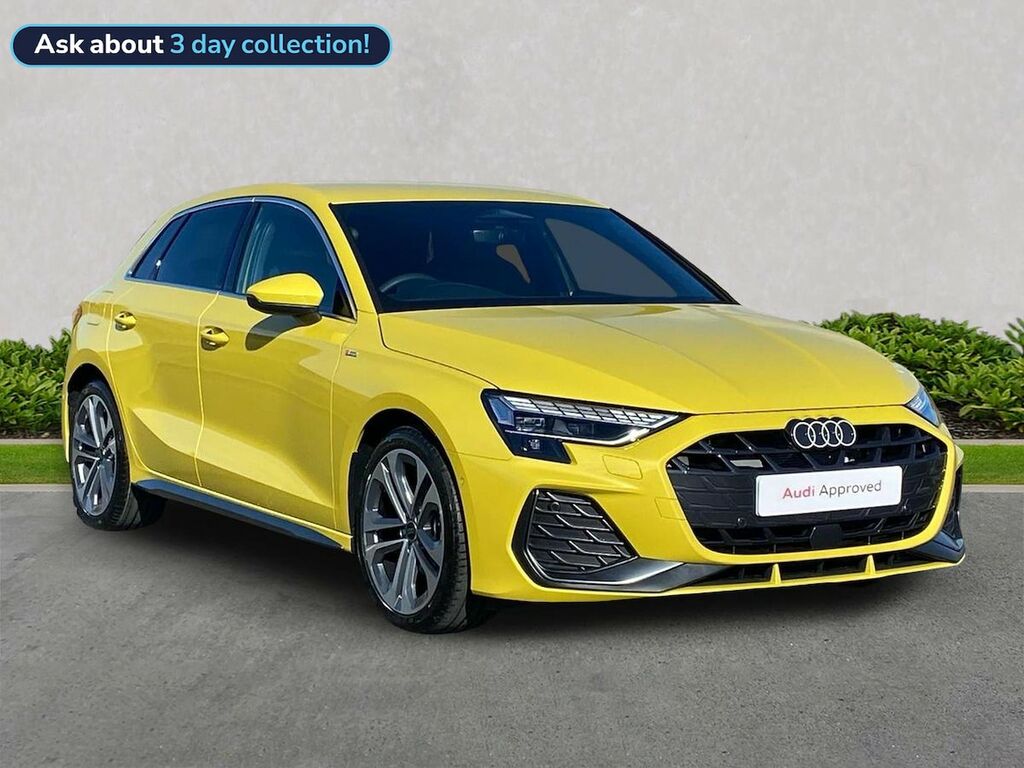 Audi A3 1.5 Tfsi 150 S Line S Tronic Yellow