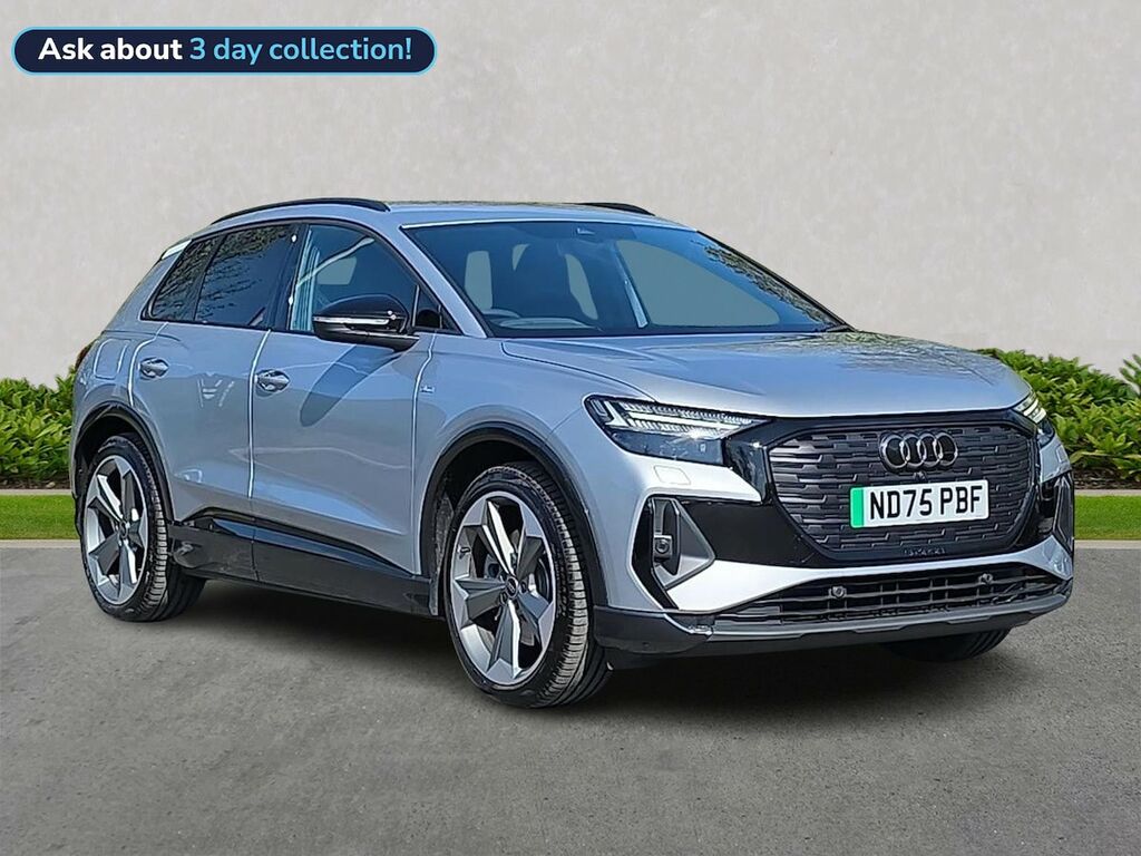 Audi Q4 E Tron 210Kw 45 82Kwh Black Edition Tech Pack Silver