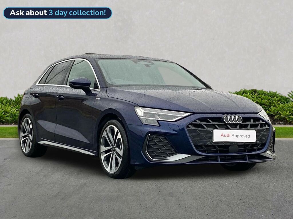 Audi A3 1.5 Tfsi 150 S Line S Tronic Tech Pack Blue