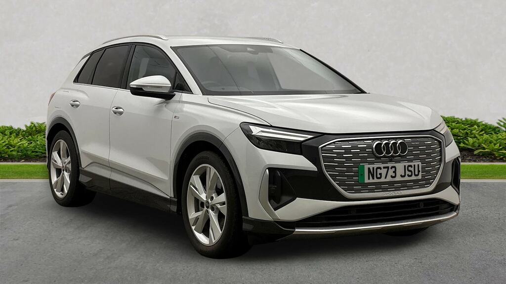 Audi Q4 E Tron 40 S Line Suv 82Kwh 204 Ps NG73JSU White #4