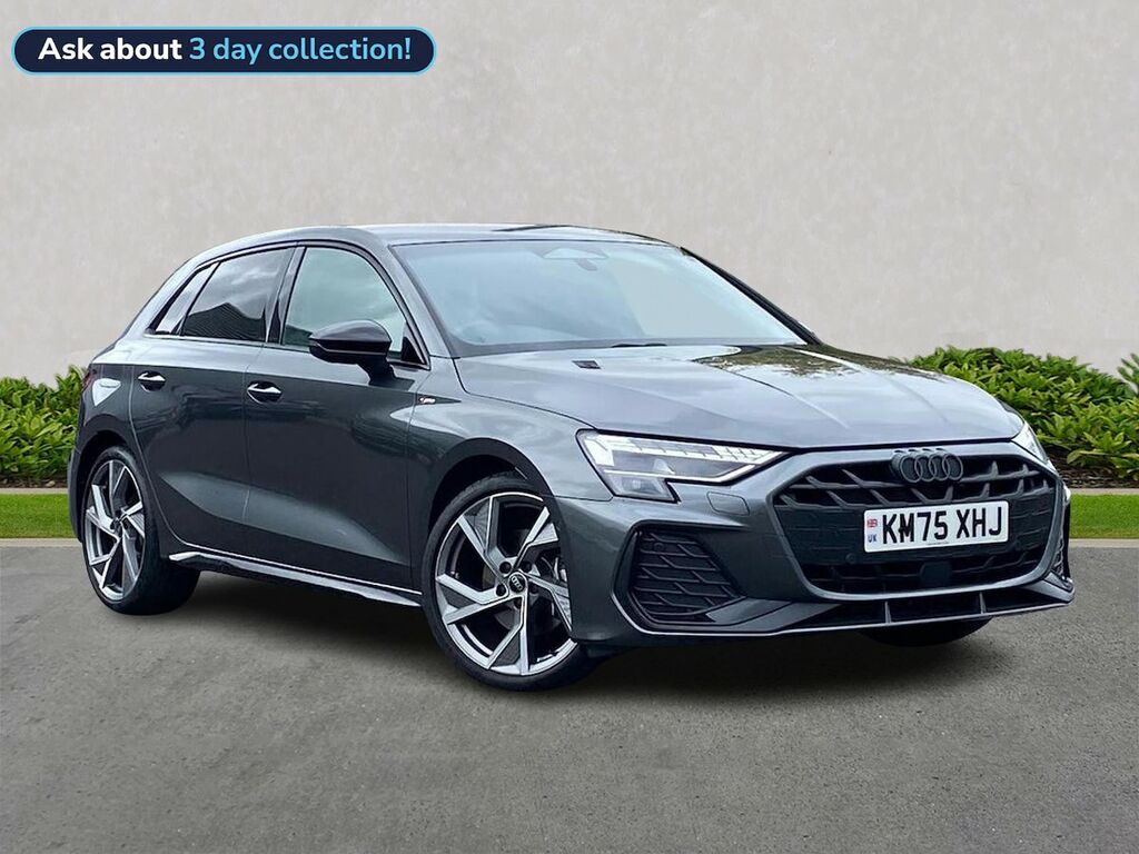 Audi A3 1.5 Tfsi Black Edition Sportback S Tron Grey