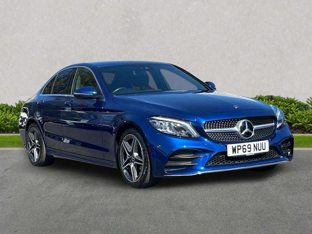 Mercedes-Benz C Class C200 Amg Line Premium 9G-tronic Blue