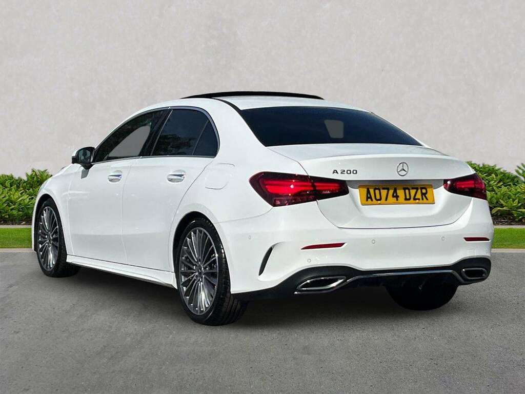 Mercedes-Benz A Class A200 Amg Line Premium Plus AO74DZR White #2