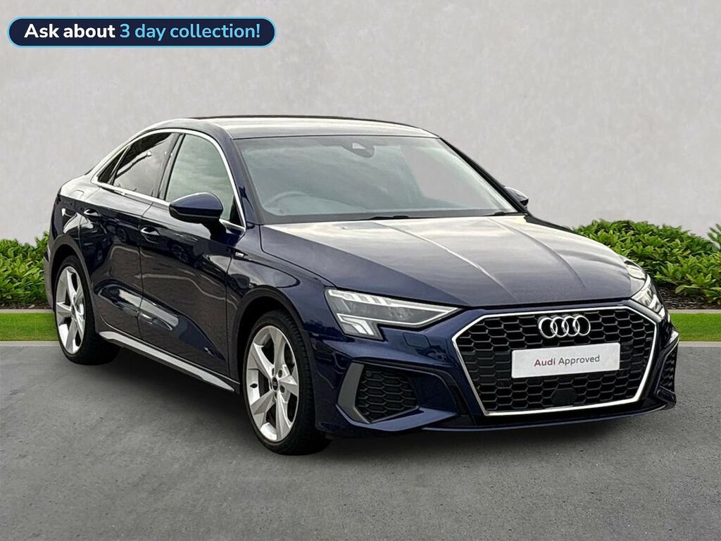 Audi A3 1.0 Tfsi 30 S Line Saloon Euro 6 Blue