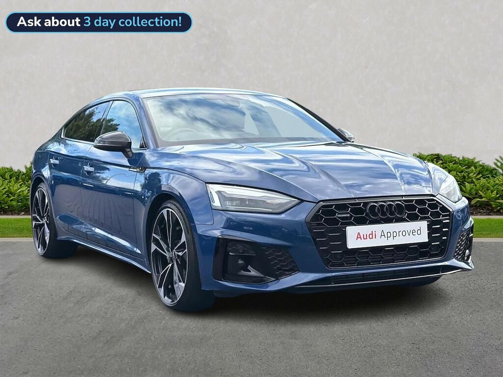 Audi A5 2.0 Tfsi 45 Black Edition Sportback S T Blue