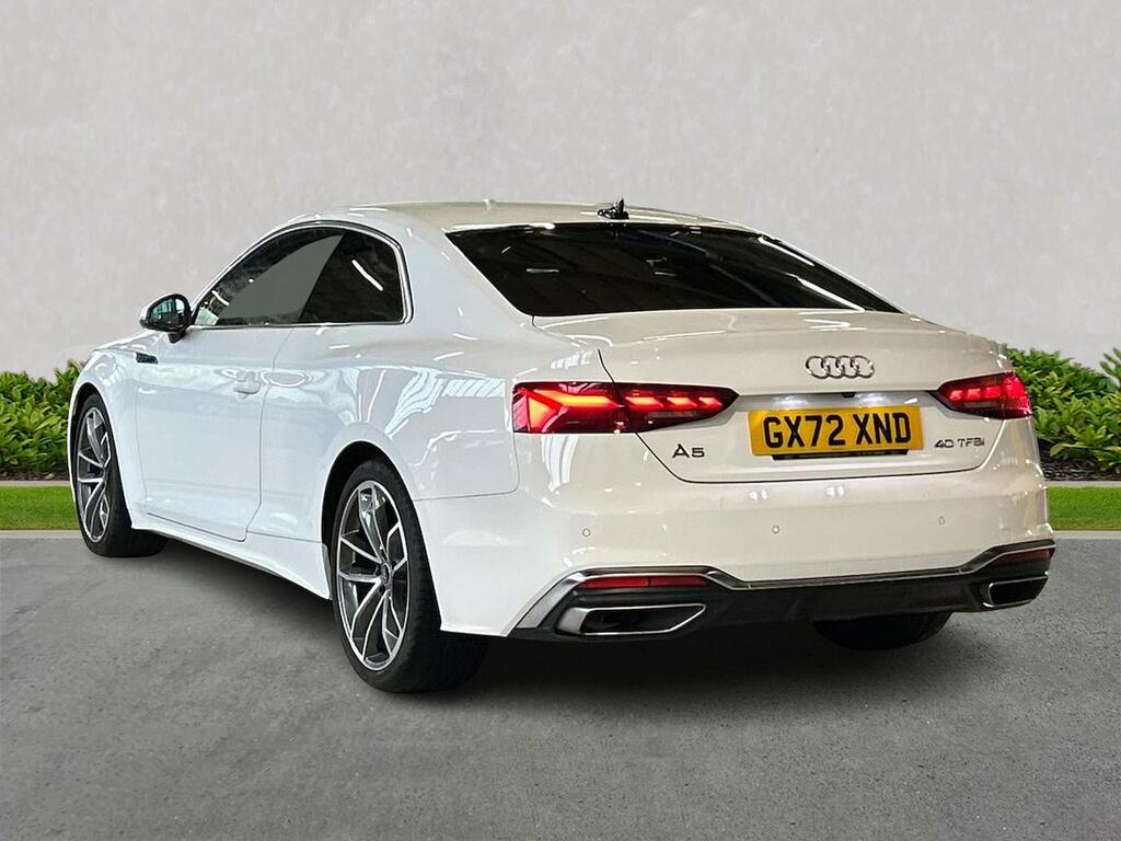 Audi A5 2.0 Tfsi 40 S Line Coupe S Tronic Euro White #2