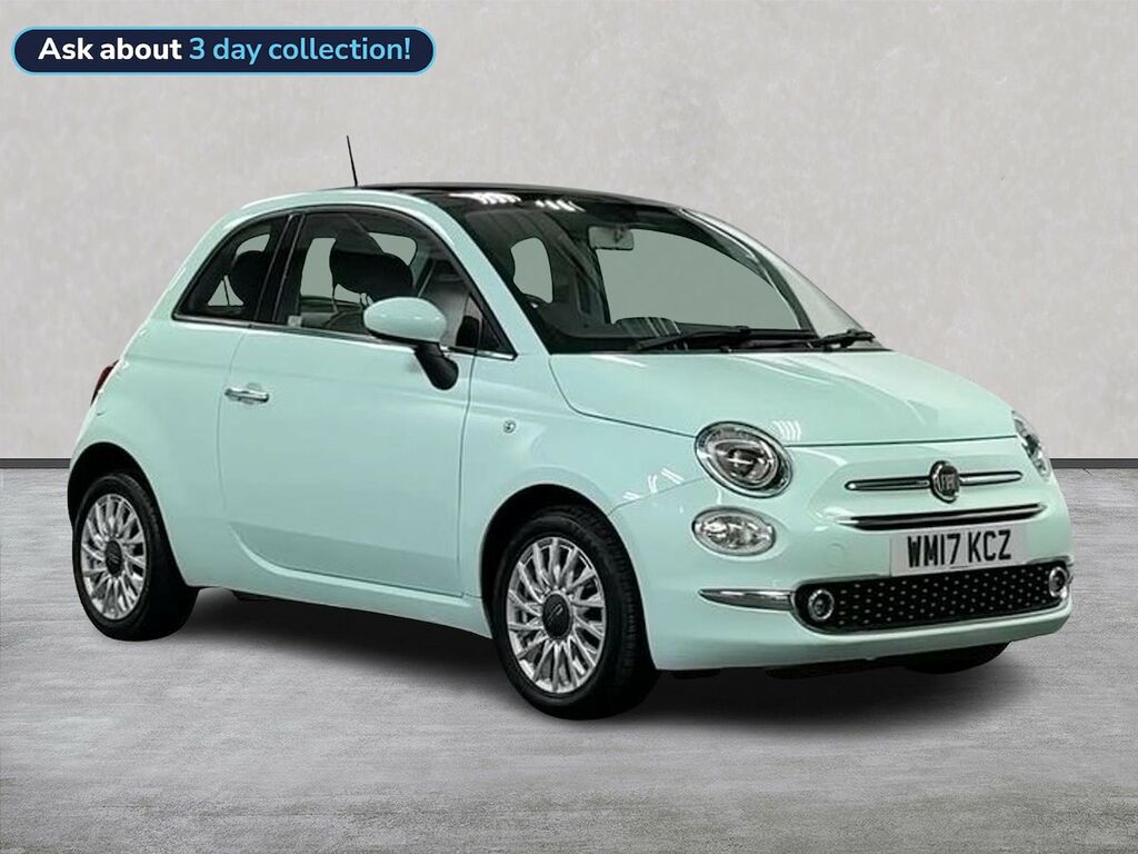 Fiat 500 1.2 Lounge Hatchback Euro 6 Ss Green