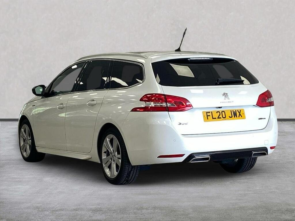 Peugeot 308 1.2 Puretech Gpf Gt Line Estate White #2