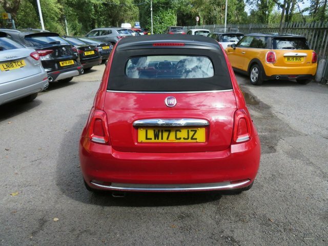 Fiat 500C 2017 1.2 Eco Lounge Convertible Red #5