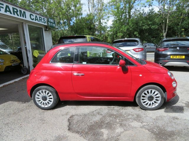 Fiat 500C 2017 1.2 Eco Lounge Convertible Red #3