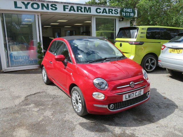 Fiat 500C 2017 1.2 Eco Lounge Convertible Red