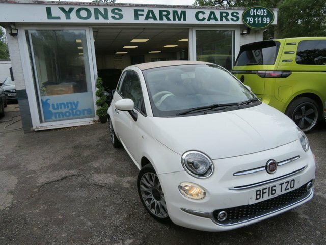 Fiat 500C 2016 0.9 Twinair Lounge Convertible Man White