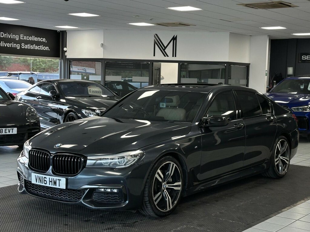 BMW 7 Series 740Ld Xdrive Black #43