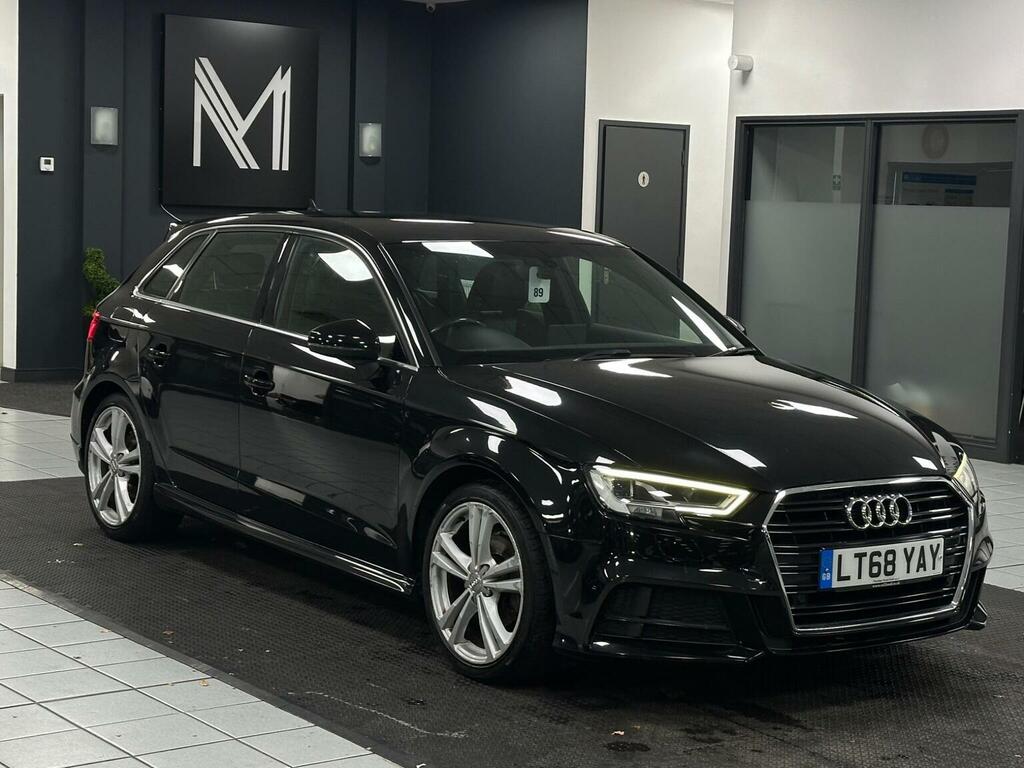 Audi A3 Hatchback 1.5 Tfsi Cod 35 S Line Sportback S Troni Black