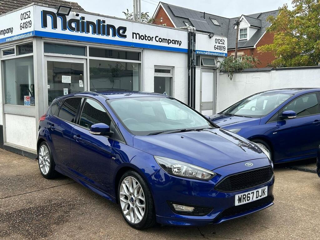 Ford Focus Hatchback 1.5 Tdci St-line Euro 6 Ss 2017 WR67DJK Blue #3
