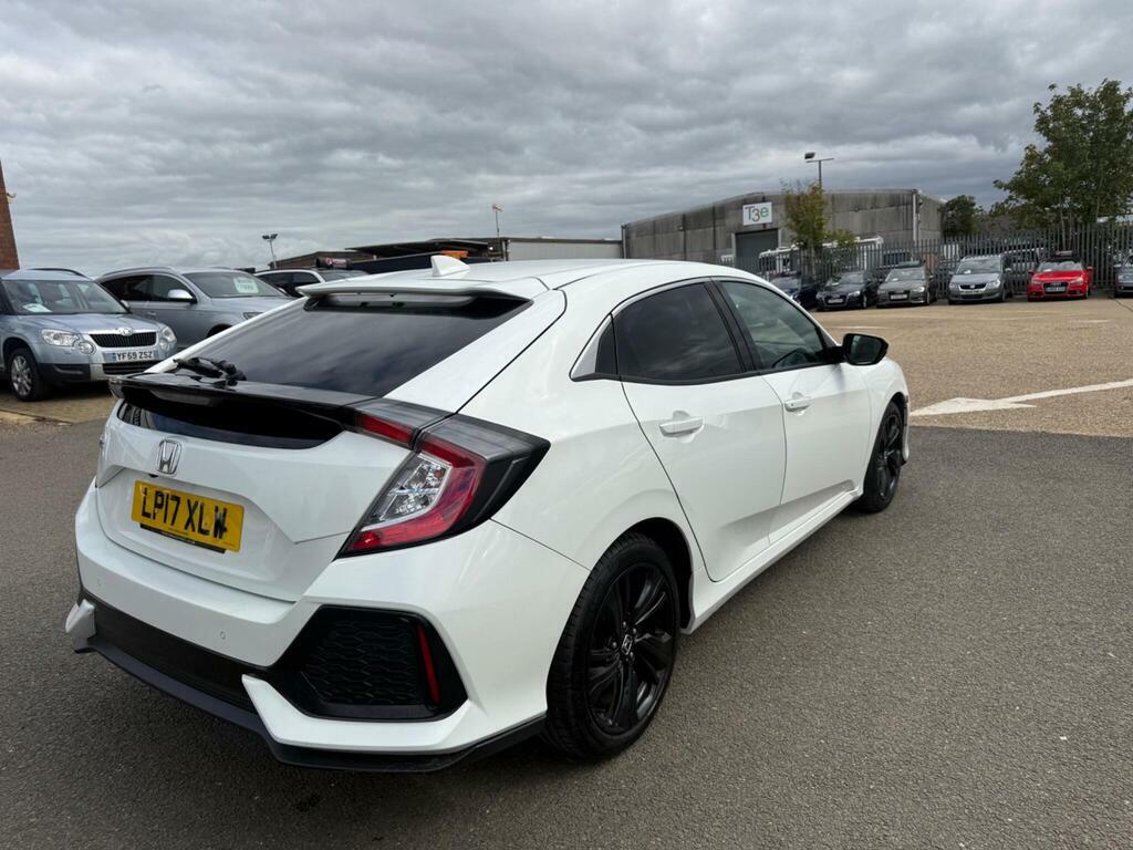Honda Civic 1.0 Vtec Turbo Sr Cvt Euro 6 S S White #4