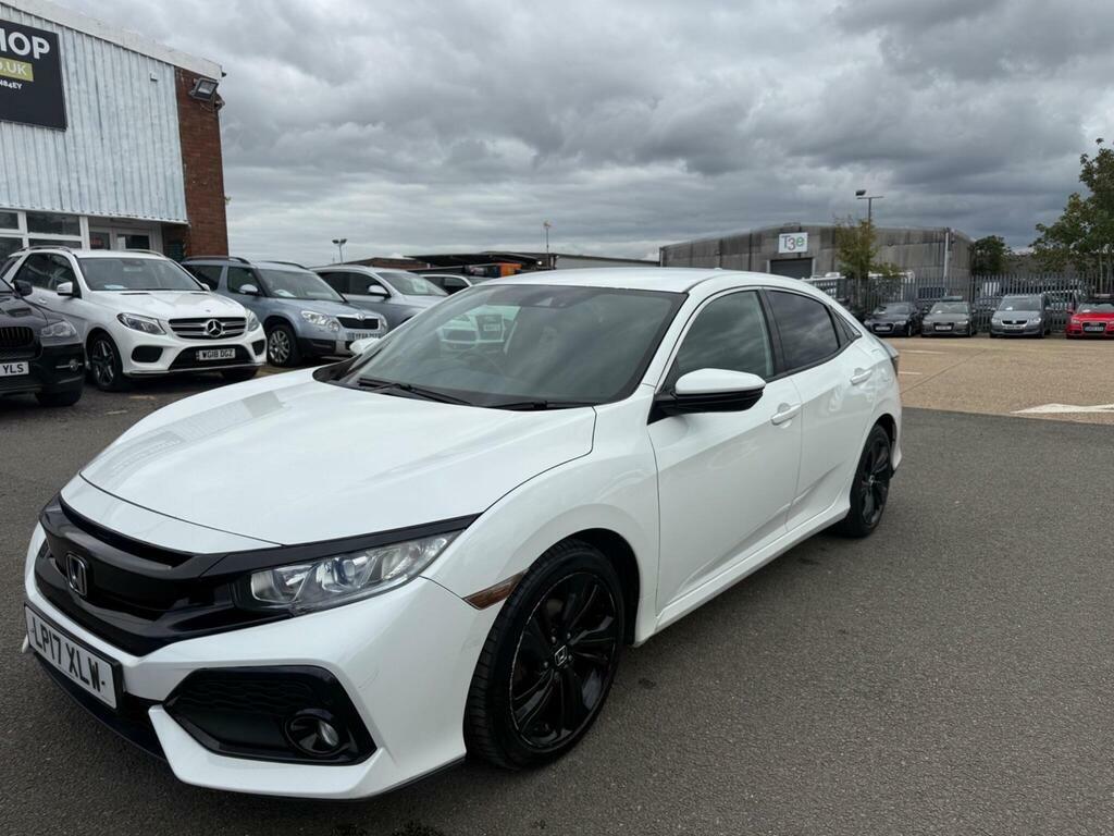 Honda Civic 1.0 Vtec Turbo Sr Cvt Euro 6 S S White #2