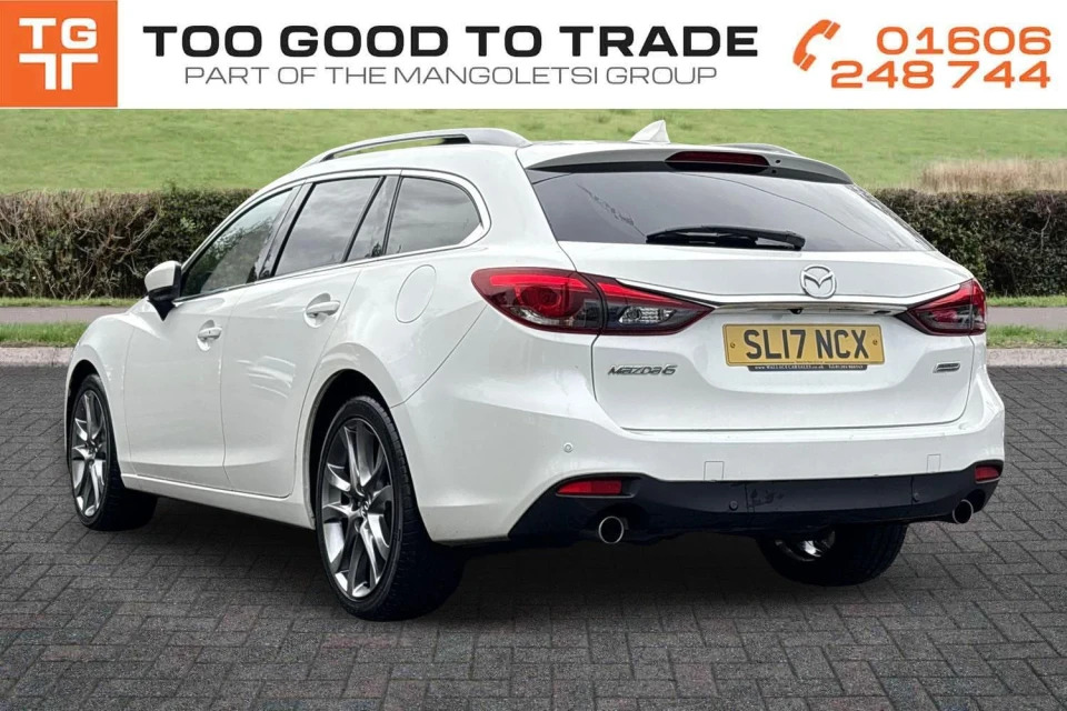Mazda 6 2.2 Skyactiv-d Sport Nav Tourer Euro 6 Ss White #3
