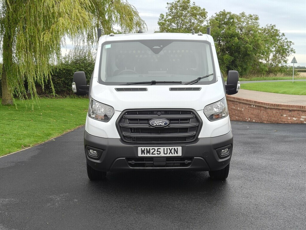 Ford Transit Custom Trend Crew Cab Tipper Dropside White #6
